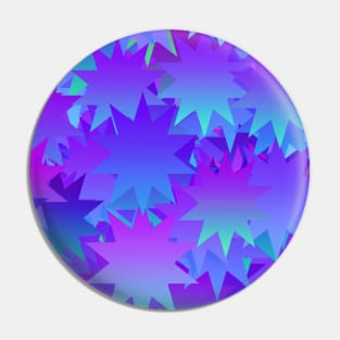 Purple Gradient Star Pattern Pin