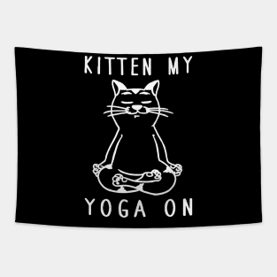 kitten me yoga on Tapestry