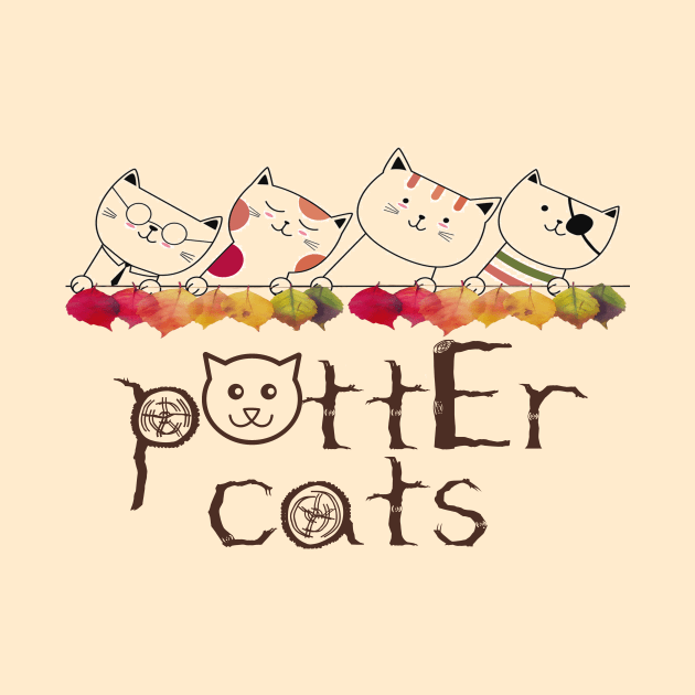 potter cats by DELLA73