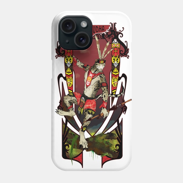 Adhirudha – Anthro Bornean Clouded Leopard Phone Case by Hynvale