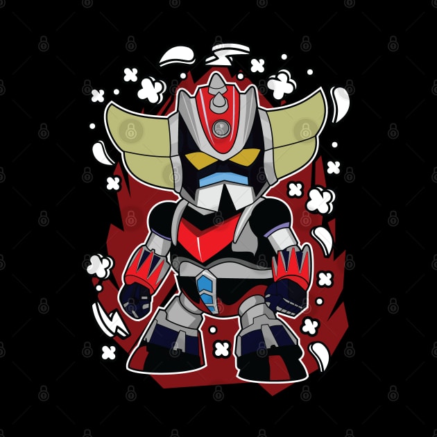 Chibi Grendizer by Mecha Design by MechaRon