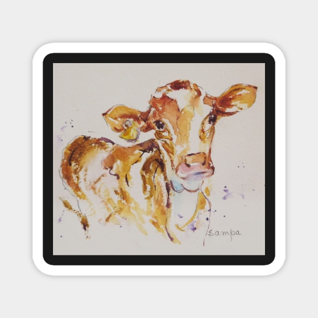 Moo Cow Magnet by sampabhakta