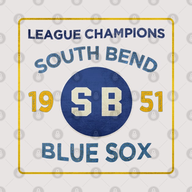 South Bend Blue Sox • 1951 League Champions by The MKE Rhine Maiden