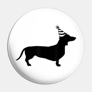 Dachshund Birthday Wiener Dog Party Tee Pin