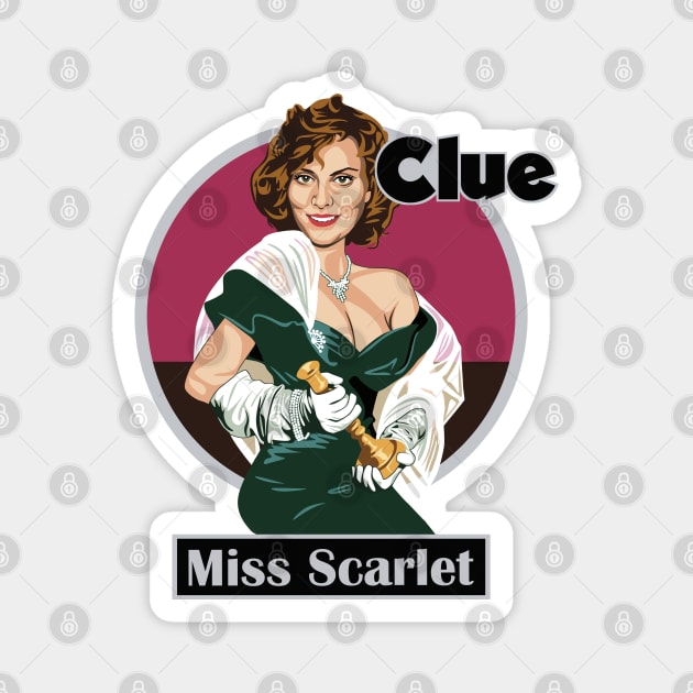 CLUE Miss Scarlet Magnet by Tiro1Linea