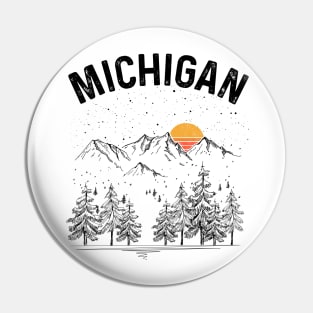 Michigan State Vintage Retro Pin