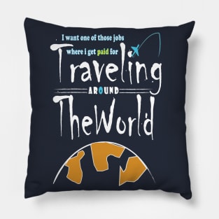 Traveling around the World Pillow