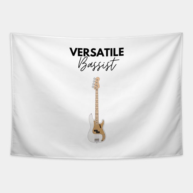 Versatile Bassist Light Theme Tapestry by nightsworthy