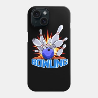 Bowling Ball 10 Pins Bowler Phone Case