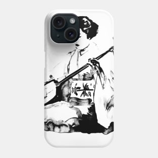 geisha playing shamisen Phone Case