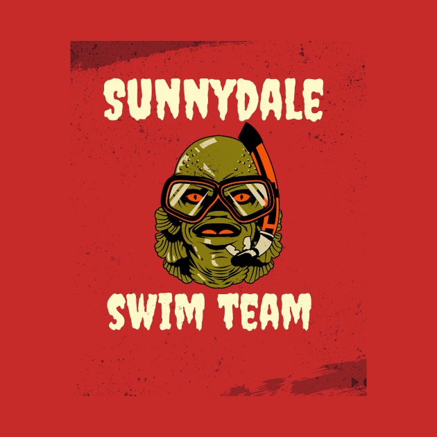 Buffy "Sunnydale swim team" scuba monster by Gorgoose Graphics