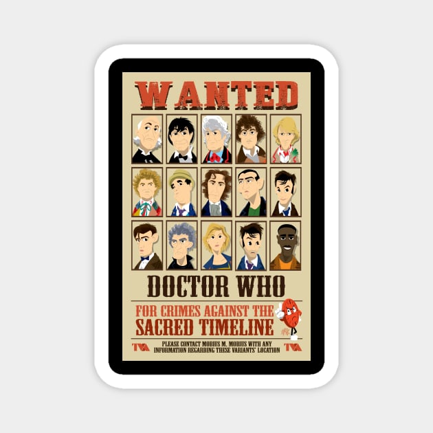 The Doctor is Wanted Magnet by CuddleswithCatsArt