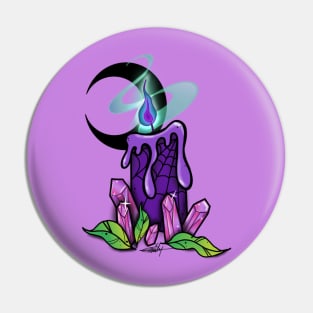 Purple candle Pin