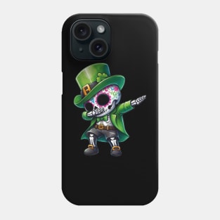 St Patrick's Day - Dabbing Dapper Leprechaun Skeleton Phone Case