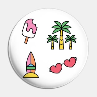 Summer tropical collection Pin