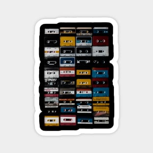 Old Music Cassettes Magnet