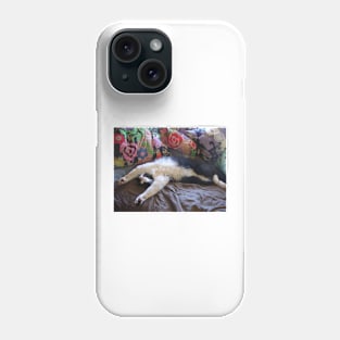 Funny Tuxedo Cat Sleeping Phone Case