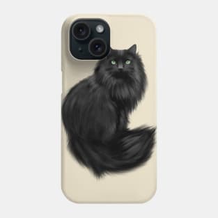 Beautiful Long Haired Cat Phone Case