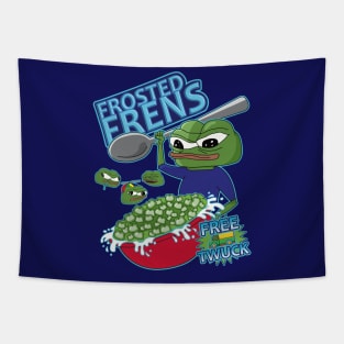 Frosted Frens Apu Cereal Tapestry