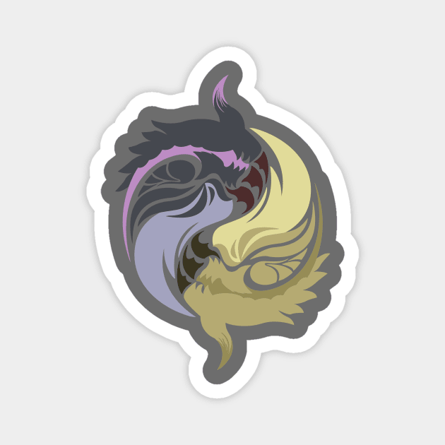 Chaos Within - Gore Magara & Shagaru Magala Magnet by kinokashi