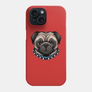 sad pug Phone Case