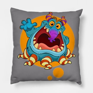 cute funny monster Pillow