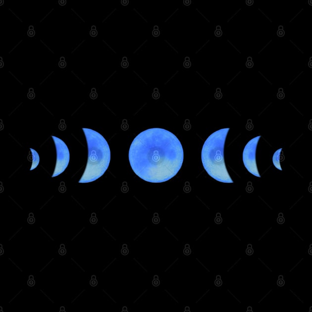 Moon Phases in Blue by Strong with Purpose