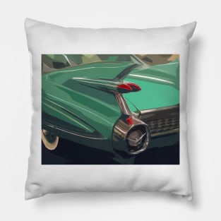 Green Cadillac Pillow