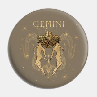 Gemini zodiac sign Pin