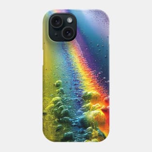 Liquid Colors Flowing Infinitely - Heavy Texture Swirling Thick Wet Paint - Abstract Inspirational Rainbow Drips Phone Case