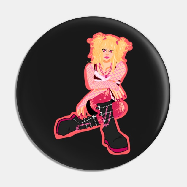 Pink idol Pin by RumorsOfIcarus