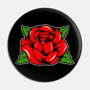 Red Rose Pin