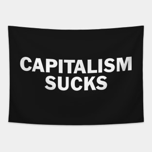 Capitalism Sucks| Sleek Modern design| Cool Stylish and Clean| Trendy shirts stickers| Tapestry