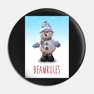 Beamrules - the alternative Christmas card, in honour of Sean Lock Pin