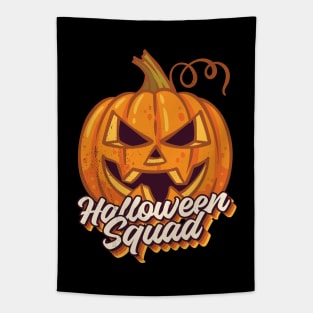 Pumpkin Halloween Squad Tapestry