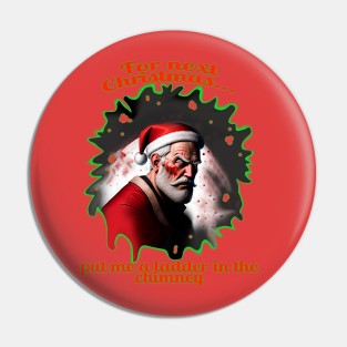 Santa Claus without ladder Pin