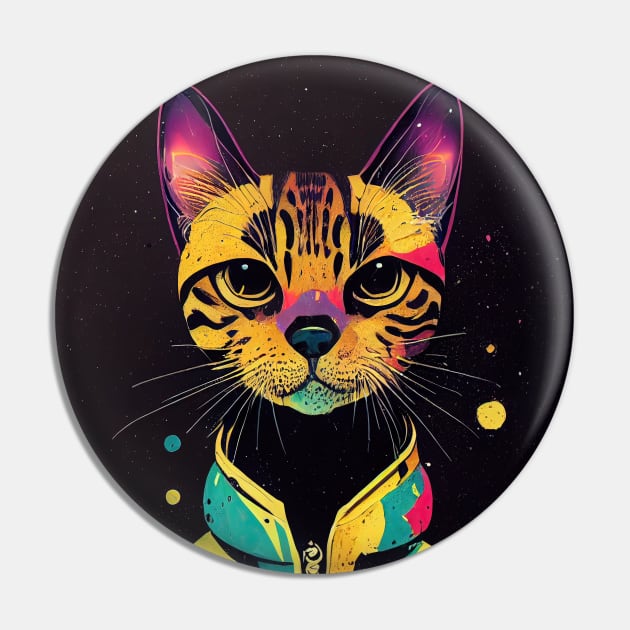 Bengal cat space cadet Pin by etherElric