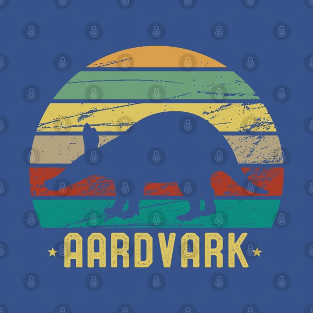 Aardvark African Animal Love Aardvarks Gift 70s Style Design by kaza191