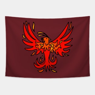 Fiery Phoenix Tapestry