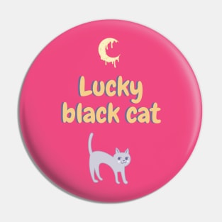 Lucky Black Cat Pin