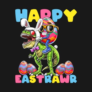 Happy Easter Bunny Dinosaur Egg Rabbit Ears T-Shirt