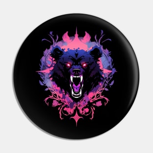 angry bear Pin