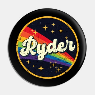 Ryder // Rainbow In Space Vintage Grunge-Style Pin