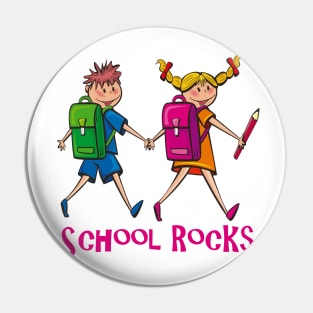 School Rocks Pin