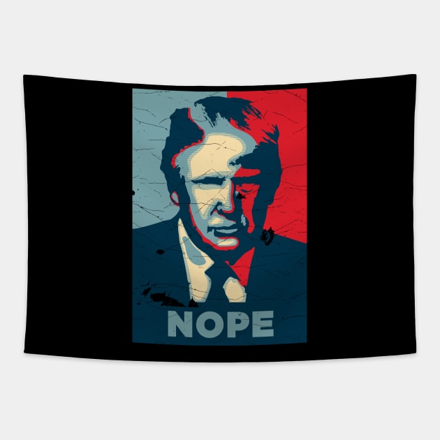 FUNNY NOPE TRUMP Tapestry by S-Log