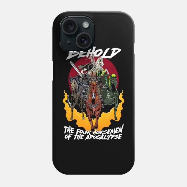 Four Horsemen of the Apocalypse: Ride of the End Times Phone Case by Holymayo Tee