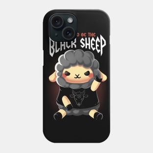 Black Sheep Metal - Funny Cute Animal - Rock Music Phone Case