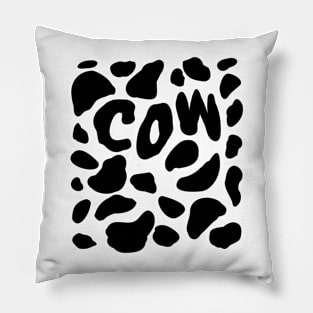 Cow Print Halloween C O W Pillow