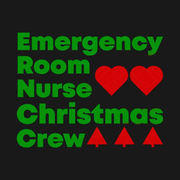 Emergency room nurse christmas crew by BadrooGraphics Store