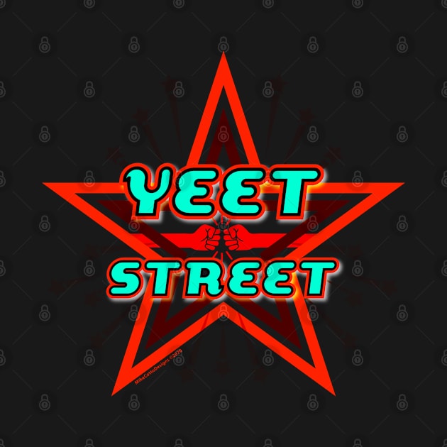 Yeet Street Star Red by MikeCottoArt